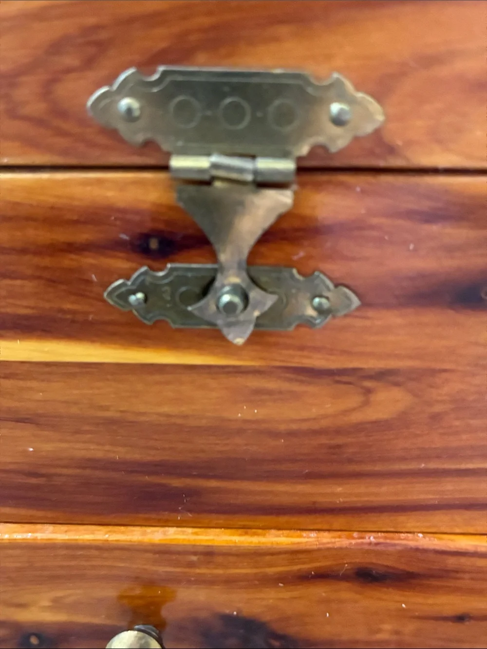 Handmade Wooden Jewelry/Storage Box with Inlaid Star 14x9.5x7